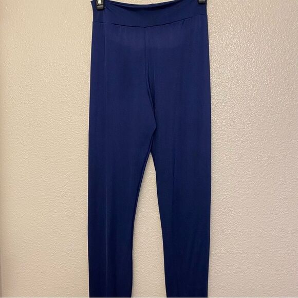 Kelle dance 2 piece blue mesh flocked crop top leggings pants light switch MA - Picture 5 of 13